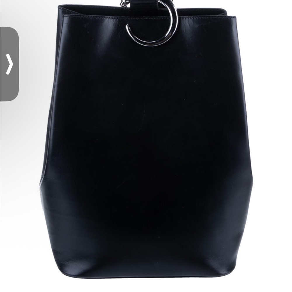 Cartier Elegant Black Backpack with Silver Ring
